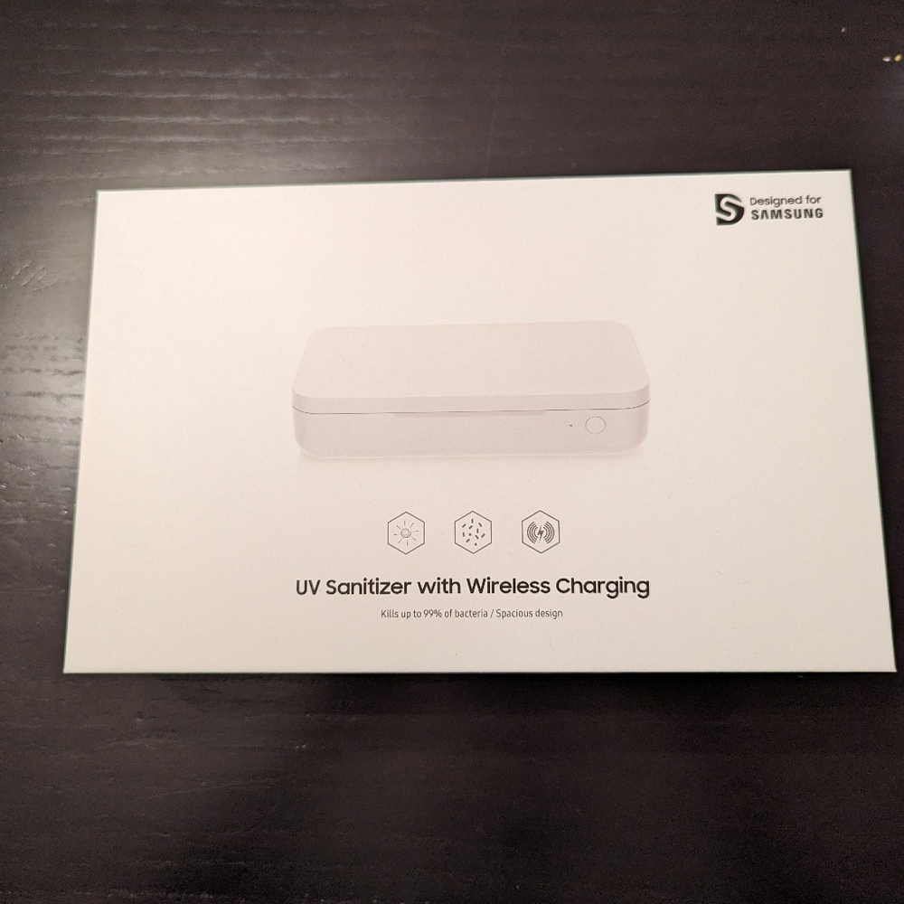 Samsung UV sanitizer with wireless charging